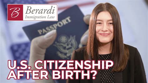 Automatic Acquisition Of Us Citizenship After Birth Youtube
