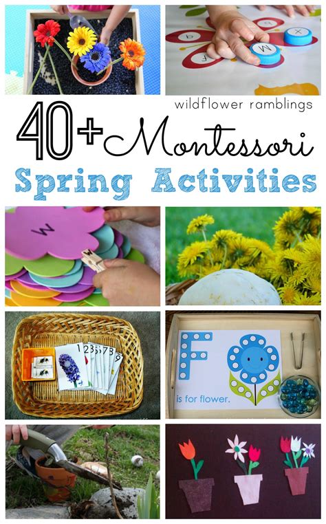 Montessori Spring Activities Wildflower Ramblings