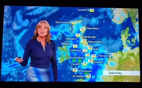 The BBC weather lady was wearing meteorological camouflage today. : r