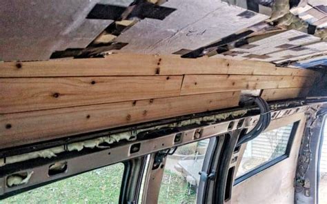 I wanted to plank the ceiling in my front porch to give it a modern wood look. DIY Van Conversion: Awesome Cedar Plank Ceiling ...