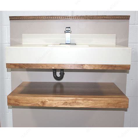 Floating shelves, floating bathroom vanity, floating mantel or hearth, floating desk, floating shower seat/bench, all are supported by the free hanging shelf bracket. Floating Vanity Bracket - Richelieu Hardware
