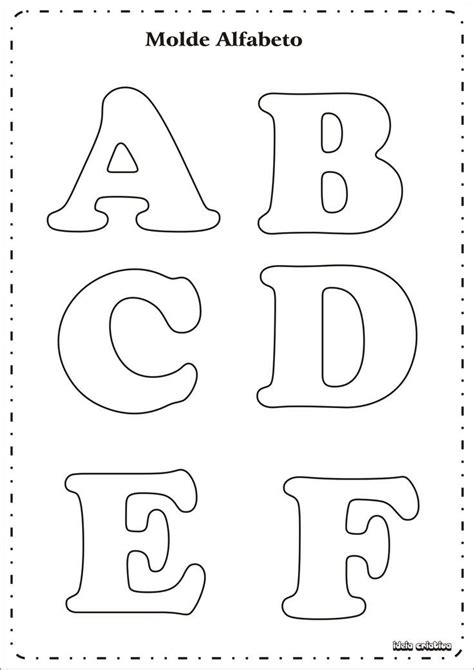 Moldes De Letras De Abecedario Para Imprimir Molde De Letras Para