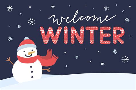 Welcome Winter By Redchocolate Illustration Thehungryjpeg