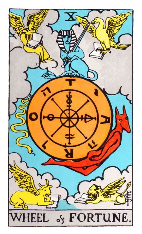 All About The Wheel Of Fortune Tarot Card The Wheel Of Fortune Tarot