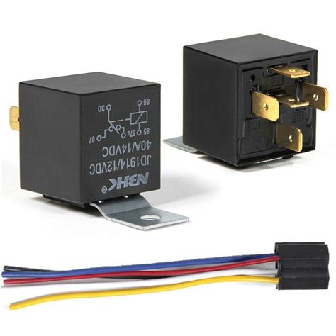 12v Automotive Changeover Relay 40a 5 Pin Spdt With Socket Jd1914