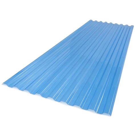 Polycarbonate Roof Panel Sky Blue 26 In X 6 Ft Blocks 999