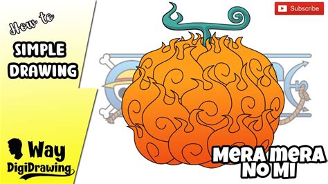 How To Draw Mera Mera No Mi From One Piece Youtube