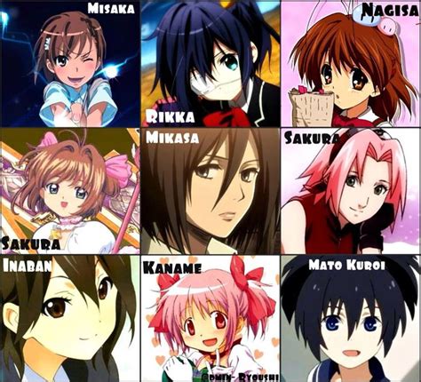 All Different Kind Of Anime Girls