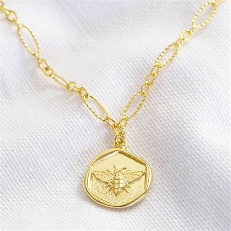 Send special surprises with unique gift & favor wrapping accessories at zazzle. Gold Wax Seal Bee Pendant Necklace By Lisa Angel | notonthehighstreet.com