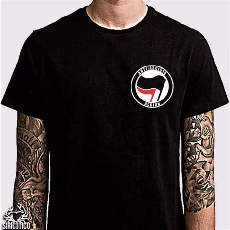 Camiseta Antifascista Bandeira Antifa Mercadolivre