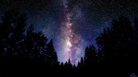 1085629 Landscape Night Galaxy Nature Space Long Exposure Hills