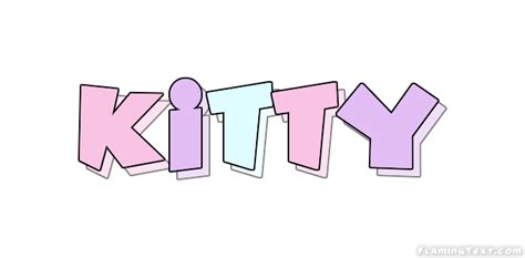 kitty logo free name design tool from flaming text
