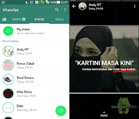 Whatsapp membatasi agar video yang dikirim pada status tidak lebih dari 30 detik. Cara Bikin Status Foto Dan Gambar Di Whatsapp Android ...