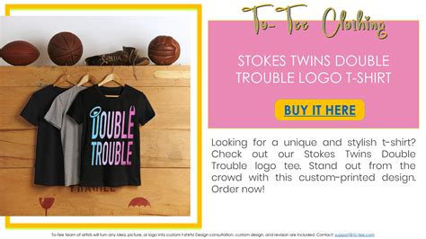 Stokes Twins Double Trouble Logo T Shirt By Ailynealiyanashirts Issuu
