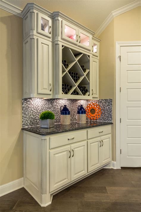 Sink base cabinet has 2 wood drawer boxes that offer a wide variety of storage possibilities. Kitchen Hutch 2 - Burrows Cabinets - central Texas builder ...