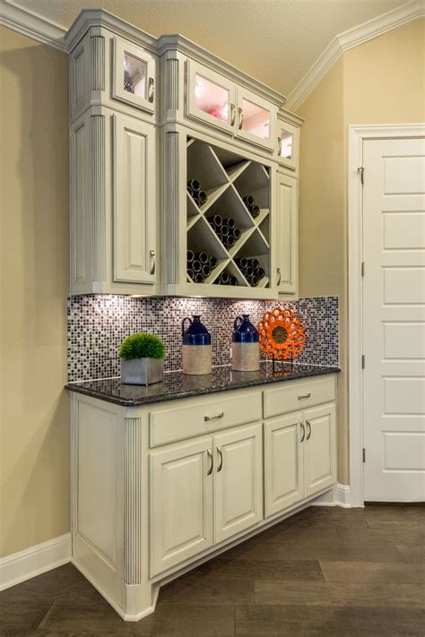 The matt camden dove grey 600mm larder unit is a great use of space in the kitchen. Kitchen Hutch 2 - Burrows Cabinets - central Texas builder ...