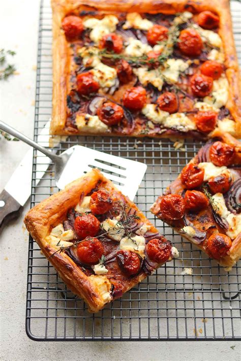 Goats Cheese Tart With Roasted Cherry Tomatoes The Last Food Blog