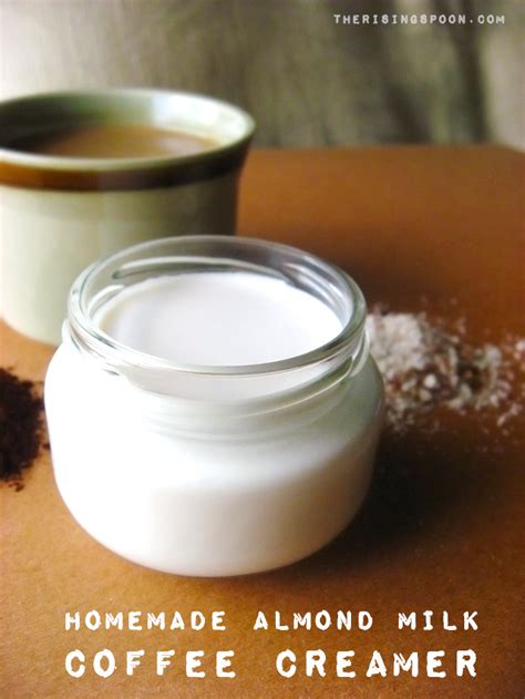 How To Make Homemade Almond Milk Coffee Creamer The Rising Spoon