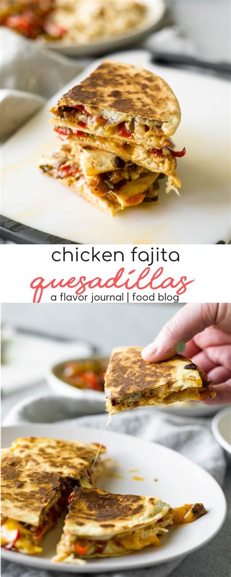 Cook, uncovered, over medium heat until heated through, about 10 minutes, stirring occasionally. chicken fajita quesadillas | Quesadilla, Recipes, Food