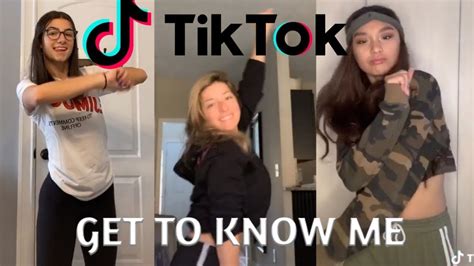 Get To Know Me Tiktok Dance Youtube