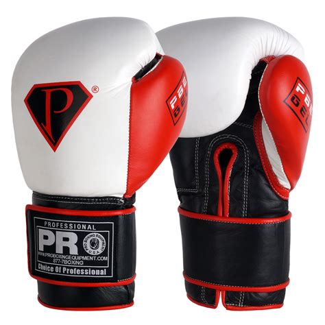 Pro Professional Hook N Loop Gel Boxing Gloves Pro Boxing Equipment