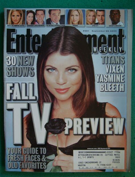 Entertainment Weekly Sept 29 2000 Titans Vixen Yasmine Bleeth Complete Magazine Ebay