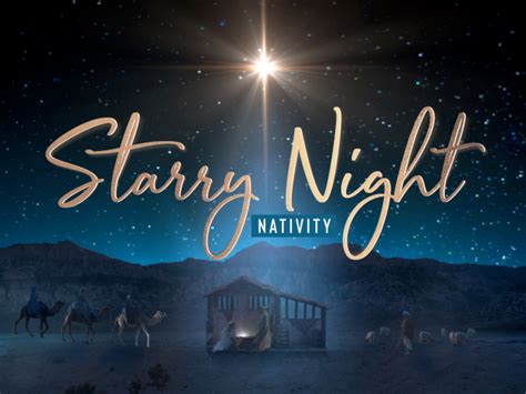 Starry Night Nativity Love Still Life Scribe Media Sermonspice