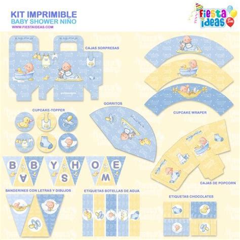 Kit Imprimible De Baby Shower Para Niño Imprimelo Gratis