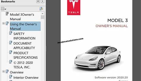 model s owners manual