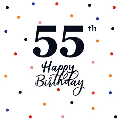 Happy 55th Birthday Anniversary Background Poster Template Download On