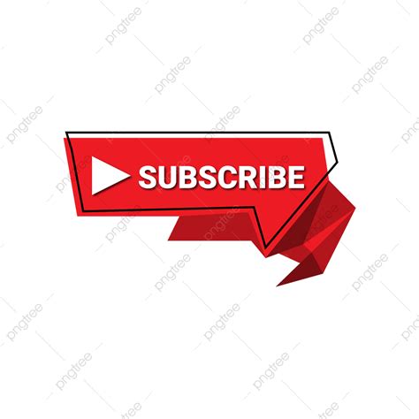 Youtube Subscribe Button Vector Hd Images Logo Subscribe Button