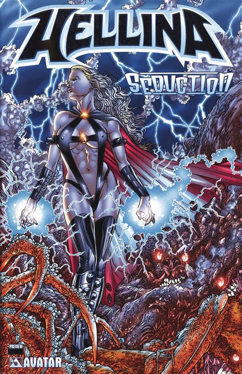 Hellina Seduction Preview Platinum Foil Cover Fresh Comics