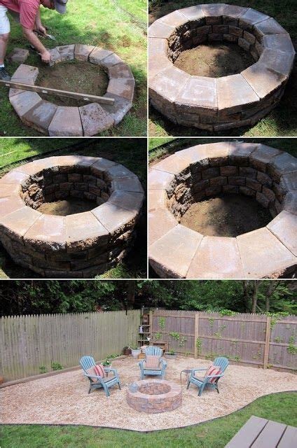 Put your stones' bottom ring in the grass where you want your. How To Build A Fire Pit Pictures, Photos, and Images for Facebook, Tumblr, Pinterest, and Twitter