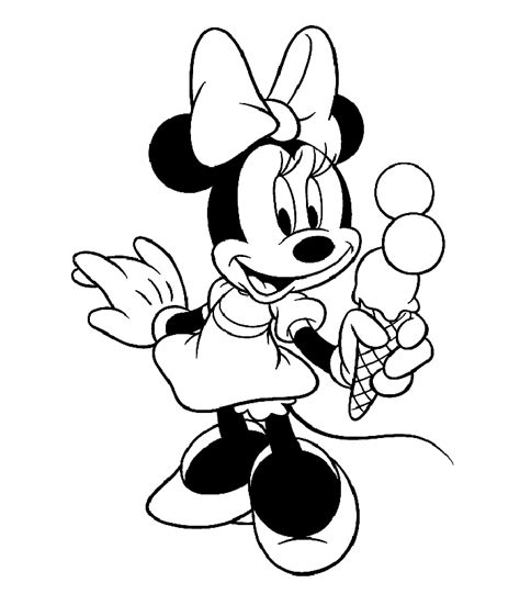 Minnie Mouse para colorear. | Ideas y material gratis para fiestas y