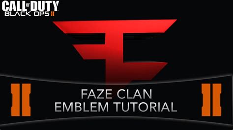 Black Ops 2 Faze Clan Emblem Tutorial Skye Youtube