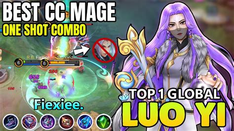 1 shot build luo yi best build and gameplay ~ luo yi mobile legends youtube