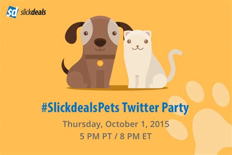 Shop at xx sale seasonwith our pet card coupon codes for a 80% off disocunt is brought to all. RSVP For #SlickdealsPets Twitter Party for Prizes and Discount Pet Supplies | Pawsitively Pets