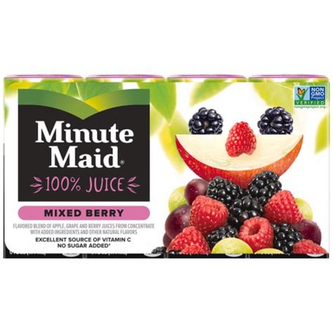 Minute Maid Mixed Berry Juice Boxes 8 Ct 6 Fl Oz Foods Co