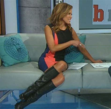 Robin Meade Newscaster News Anchor Lady Over Knee Boot Beautiful
