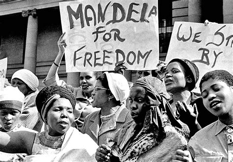 protesters demonstrate in johannesburg south africa on aug 16 1962 demanding mandela s