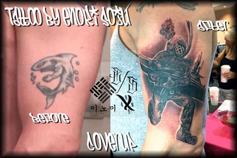Submariner Coverup Tattoo By Enoki Soju Cover Up Tattoo Tattoos Soju