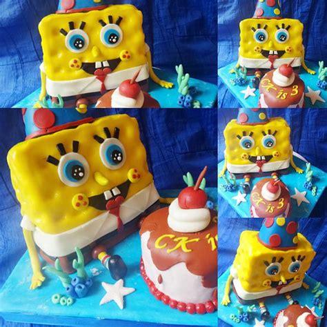 Little Spongebob 3d Cake Decorated Cake By Cakestyle By Cakesdecor