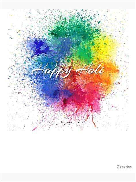 Happy Holi 2018 Indian Festival Of Colors India Poster For Sale By