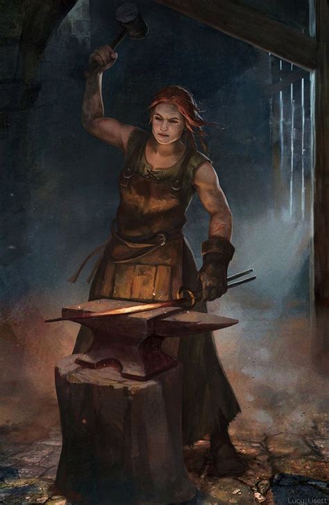 Blacksmith By Lucy On Deviantart Blacksmithing Character Portraits