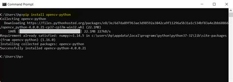 Install Opencv Python On Windows Opencv Installation Edureka Riset