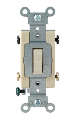 Leviton Commercial 20 Amps Toggle Switch Ivory 1 Pk Total Qty 1