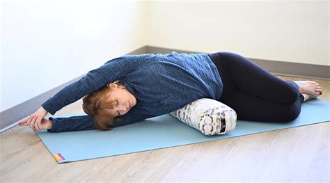 Restorative Yoga Supported Bridge Pose With Bolster Kayaworkout Co