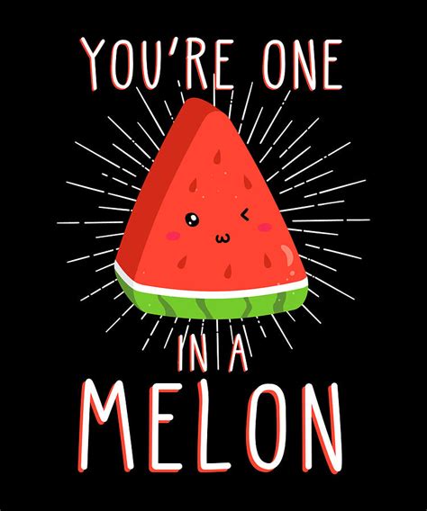 Melon Saying Funny Watermelon Digital Art By Manuel Schmucker Fine