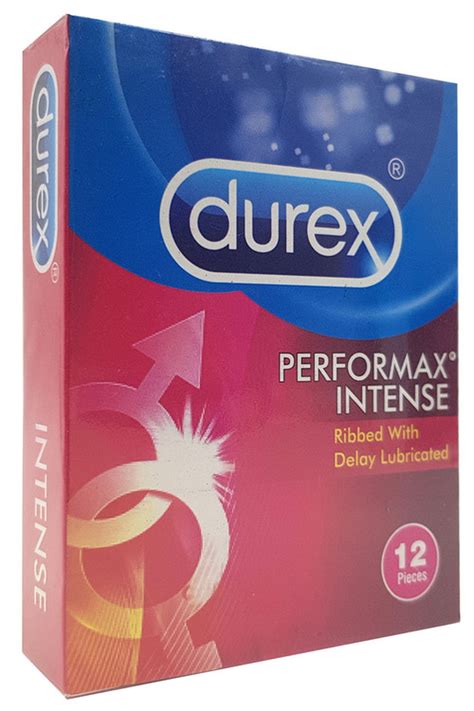 Durex Performax Intense Condoms 12 Pieces Red Manmohni