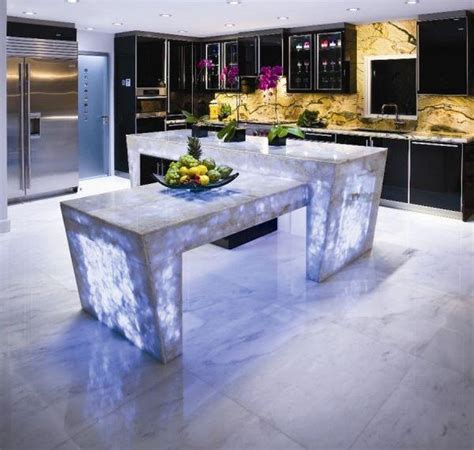 Modern Glass Kitchen Countertop Ideas Latest Trends In Decorating Kitchens